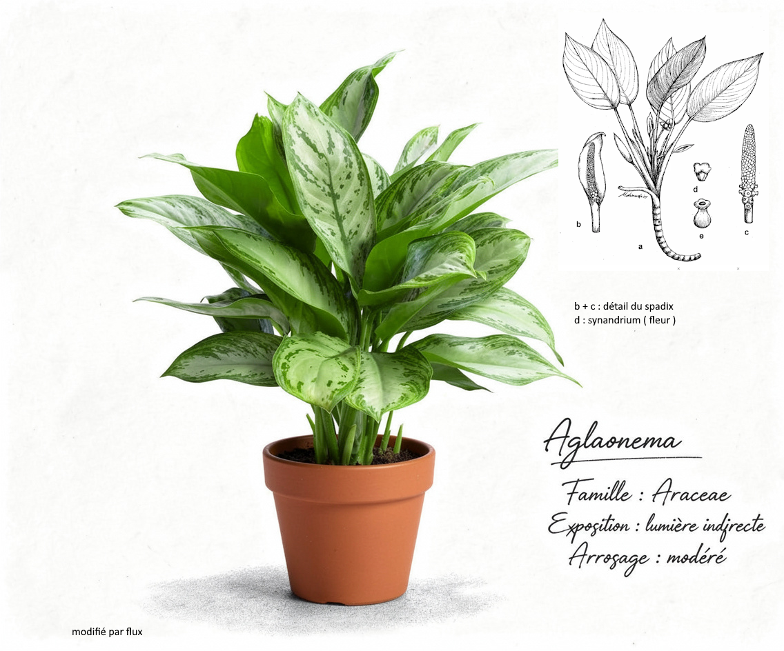 Aglaonema, l’éclat tropical qui apprivoise l’ombre